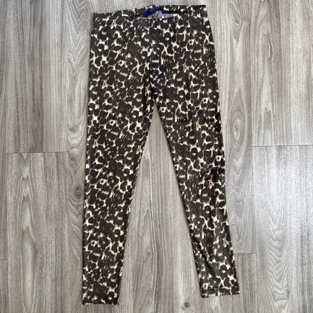 Miley Cyrus‎ MaxAzria Legging Womens Medium Animal Print Stretchy Glitter Pants
